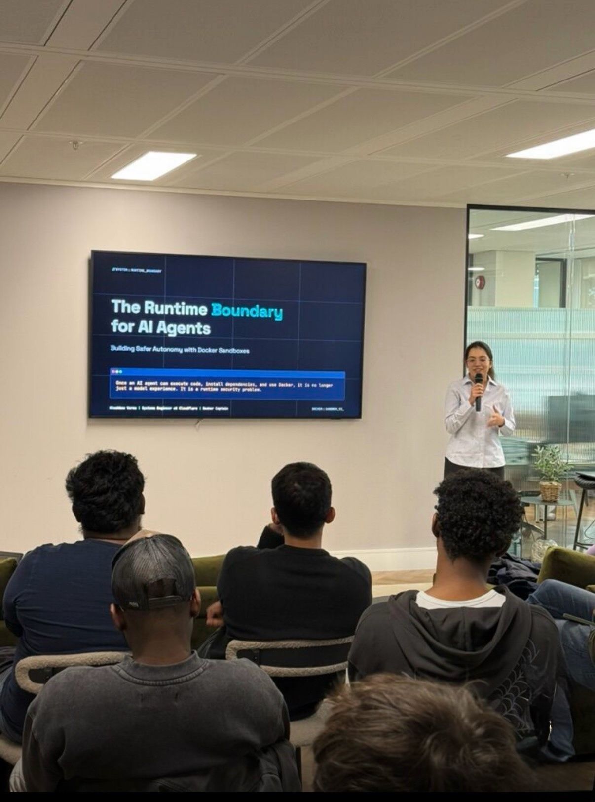 Enterprise AI Agents Meetup, London: Delivering talk on Runtime Boundary for AI Agents at Enterprise AI Agents Meetup 2026.